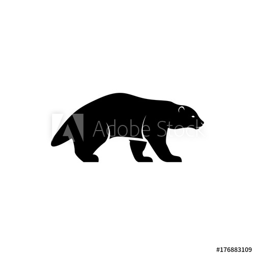Vector Wolverine Silhouette View Side For Retro Logos, Emblems 500x500 Vector Wolverine Silhouette View Side For Retro Logos, Emblems