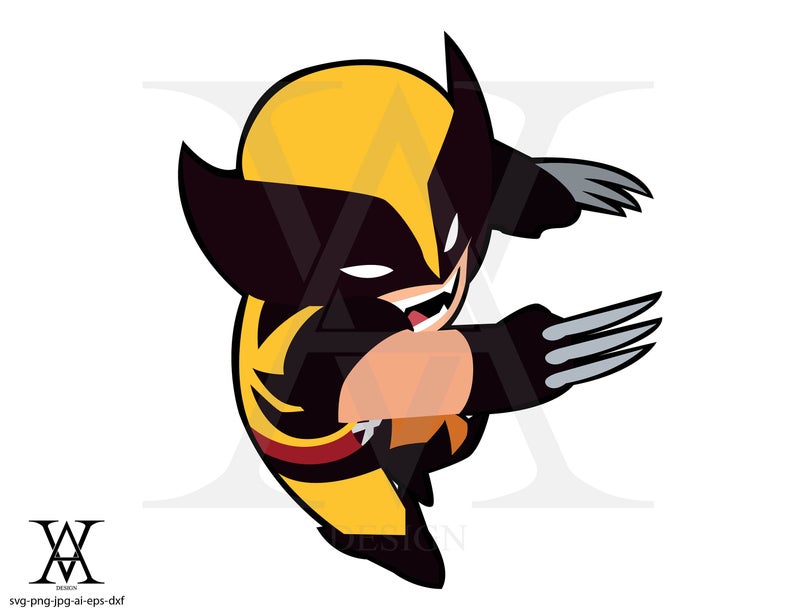 Wolverine X Men Clipart Vector Instant Download Etsy 794x613 Wolverine X Men Clipart Vector Instant Download Etsy