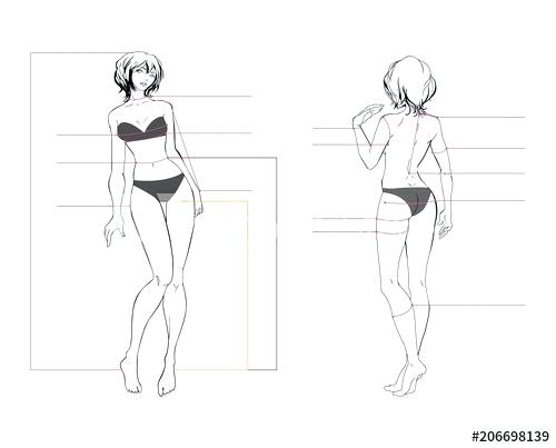 Female Figure Vector Female Figure Templates For Fashion Illustration 500x403 Female Figure Vector Female Figure Templates For Fashion Illustration