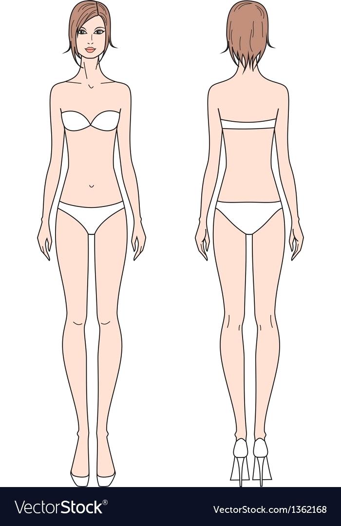 Woman Fashion Template Vector Image Female Body Figure Templates 700x1080 Woman Fashion Template Vector Image Female Body Figure Templates