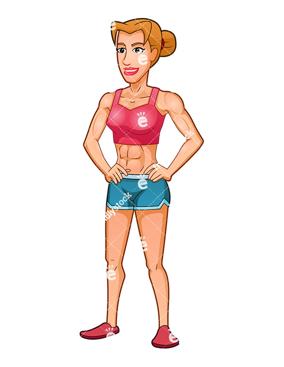 Fitness Woman Showing Off Her Muscular Body 585x755 Fitness Woman Showing Off Her Muscular Body