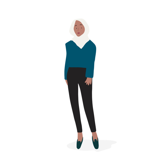 Strong Muslim Woman Full Body Vector Vector Free Download 626x626 Strong Muslim Woman Full Body Vector Vector Free Download