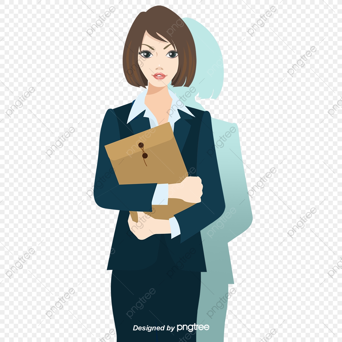 1200x1200 White Collar Beauty Vector Material Professional Women White