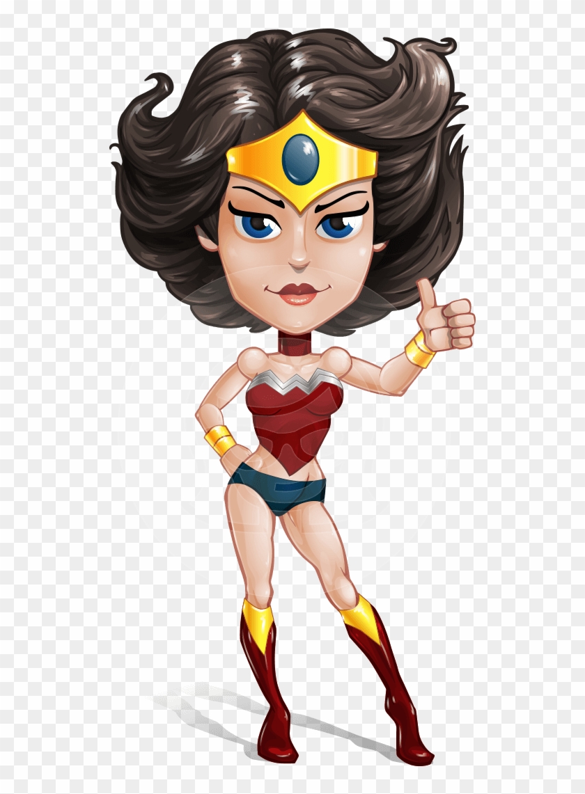 840x1141 Cute Cartoon Girl Superhero Vector Character Aka Lady