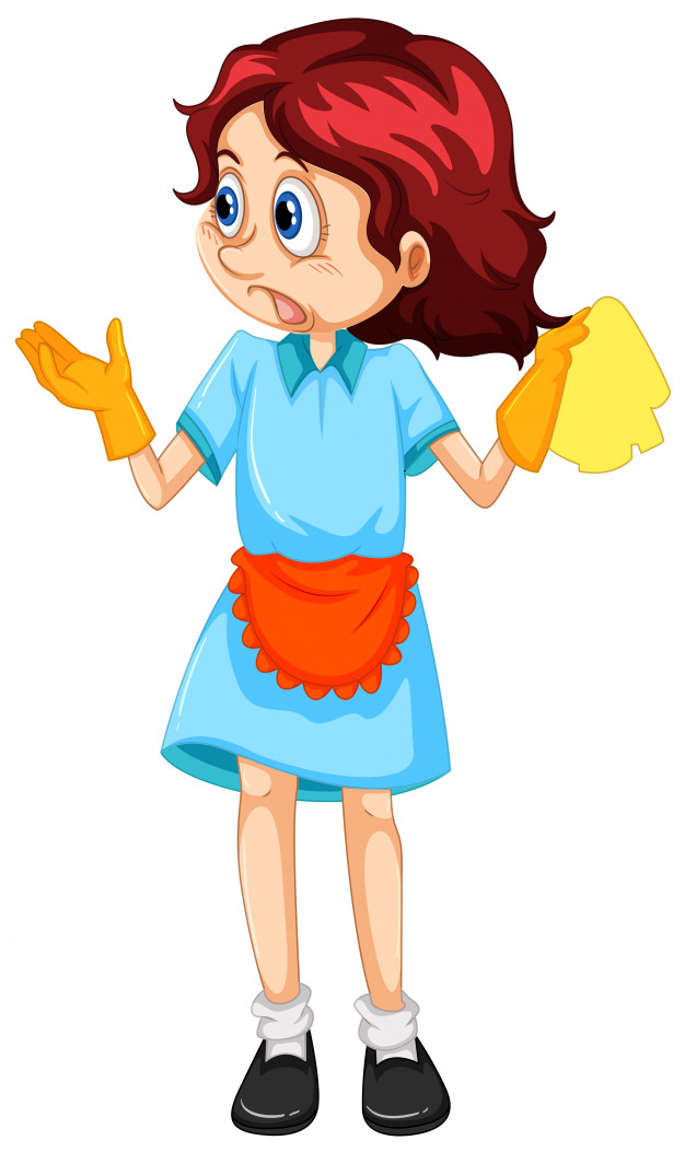 A Woman Cleaning Maid Vector Free Download 626x1053 A Woman Cleaning Maid Vector Free Download