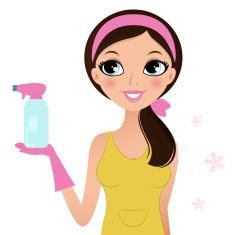 Cleaning Woman Isolated On White Vector Art Illustration Logo 234x235 Cleaning Woman Isolated On White Vector Art Illustration Logo