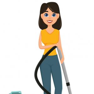 Woman Cleaning Home Vacuum Cleaner Flat Newwaysys 300x300 Woman Cleaning Home Vacuum Cleaner Flat Newwaysys