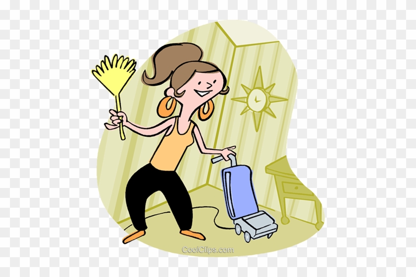 Woman Housecleaning Royalty Free Vector Clip Art Illustration 840x560 Woman Housecleaning Royalty Free Vector Clip Art Illustration