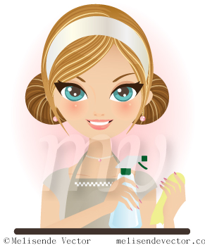 Blonde Woman Cleaning Illustration, Blonde Woman Cleaning Vector 291x348 Blonde Woman Cleaning Illustration, Blonde Woman Cleaning Vector