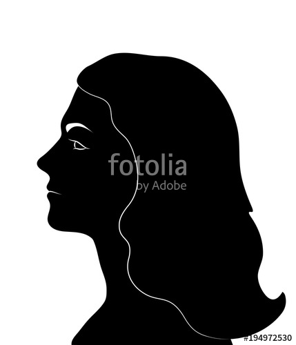 Female Profile Woman Face Black Silhouette Vector Illustration 429x500 Female Profile Woman Face Black Silhouette Vector Illustration