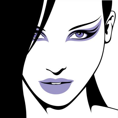 Vector Silhouette Makeup Images 500x499 Vector Silhouette Makeup Images