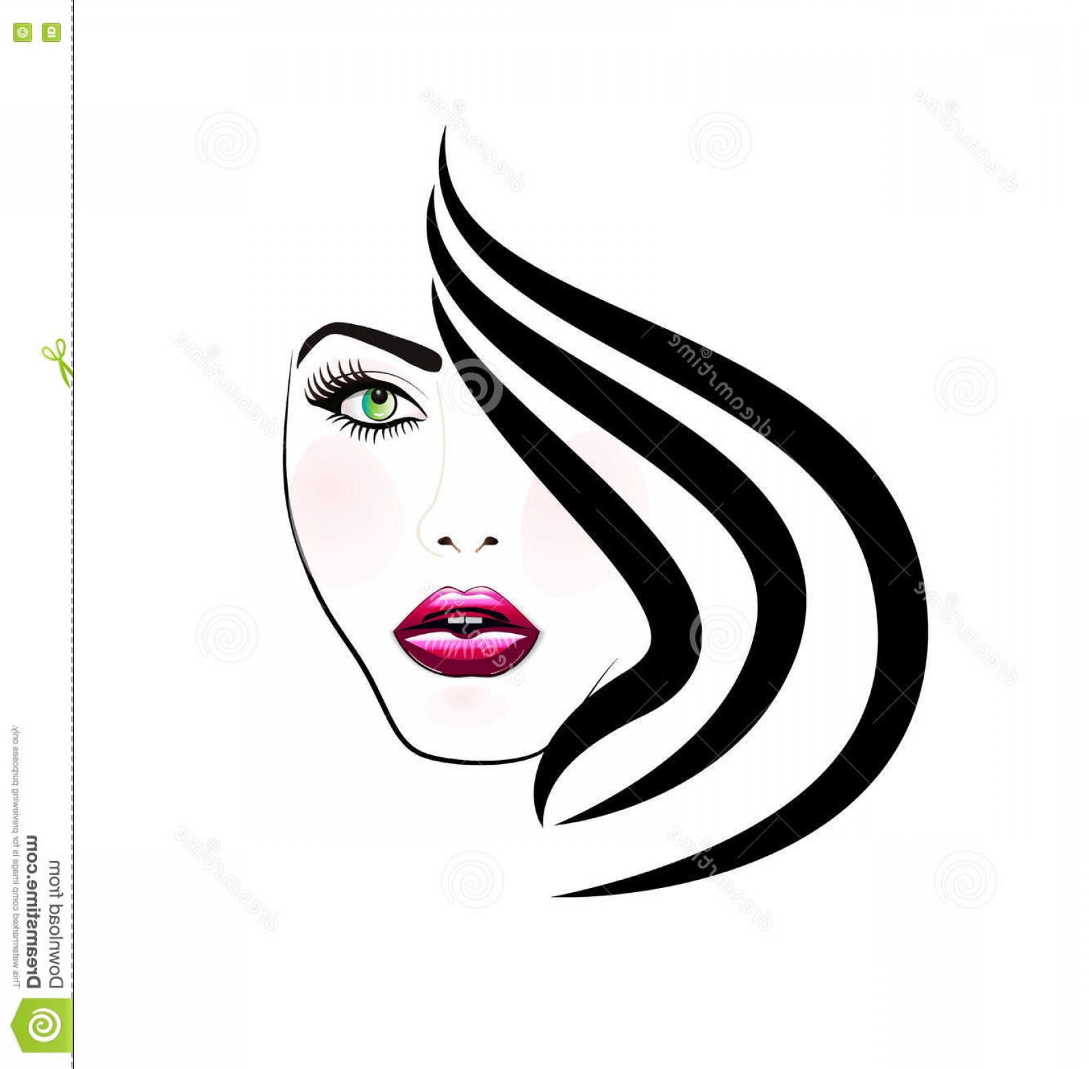 Stock Illustration Pretty Woman Face Silhouette Vector Image Image 1590x1560 Stock Illustration Pretty Woman Face Silhouette Vector Image Image