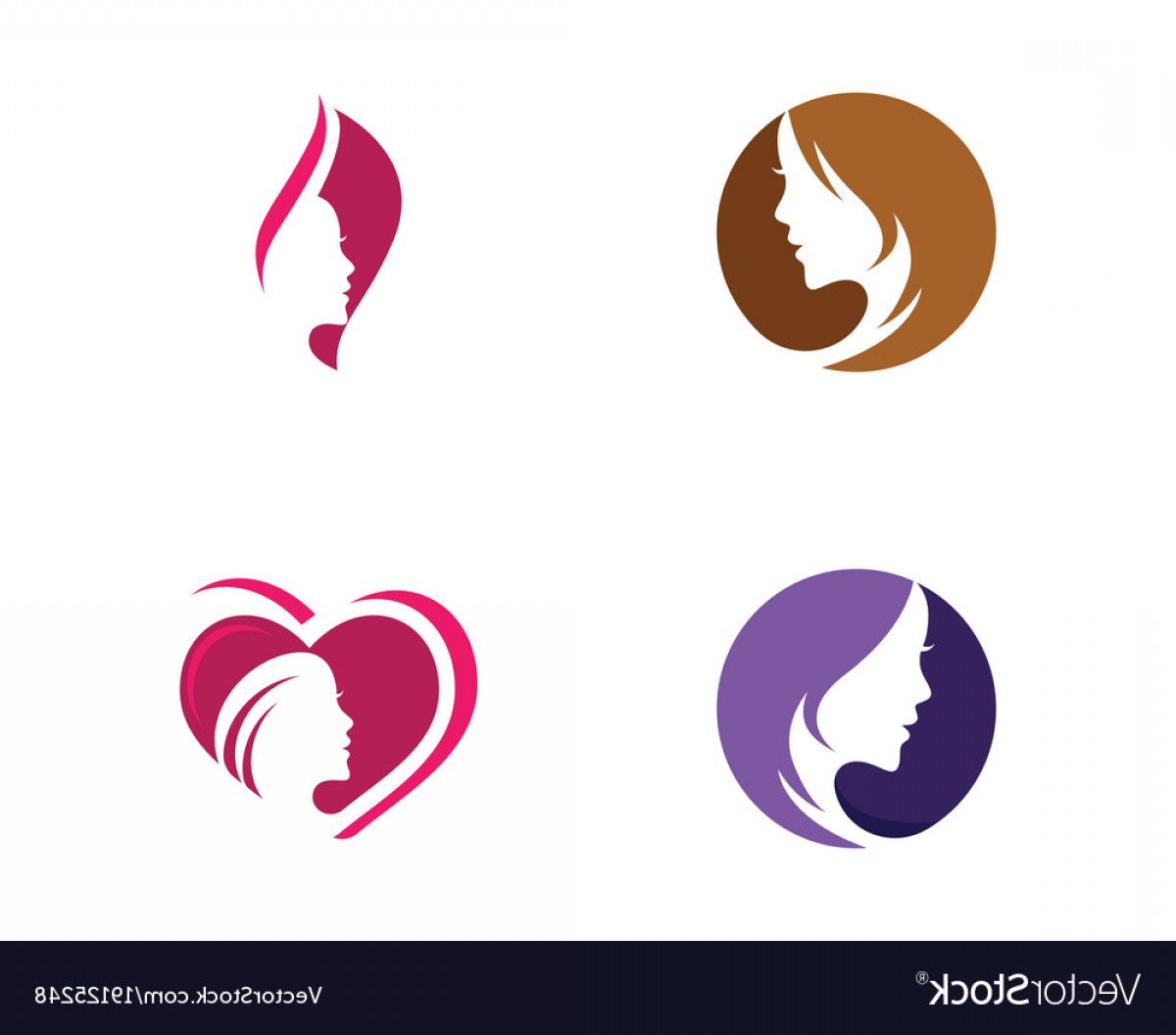 Woman Face Silhouette Character Logo Icon Vector Hoodamathrun 1200x1056 Woman Face Silhouette Character Logo Icon Vector Hoodamathrun