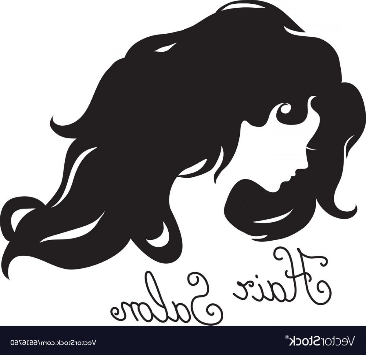 Woman Face Silhouette With Long Wavy Hair Vector Soidergi 1200x1161 Woman Face Silhouette With Long Wavy Hair Vector Soidergi