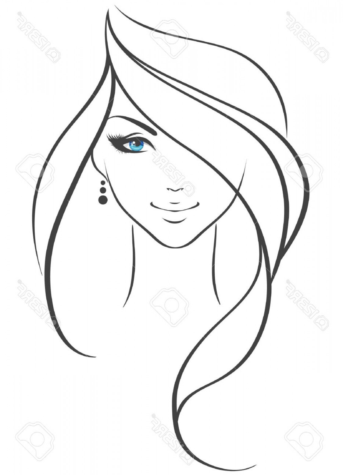 Beauty Woman Stock Vector Woman Silhouette Face Newwaysys 1125x1560 Beauty Woman Stock Vector Woman Silhouette Face Newwaysys