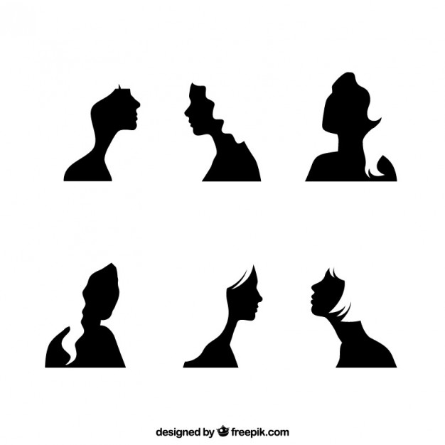 Black Girl Face Silhouettes Vector Free Download 626x626 Black Girl Face Silhouettes Vector Free Download