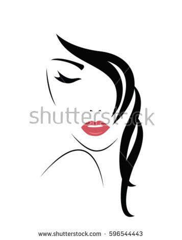 Young Woman Face Vector Images In Female Face Drawing 357x470 Young Woman Face Vector Images In Female Face Drawing