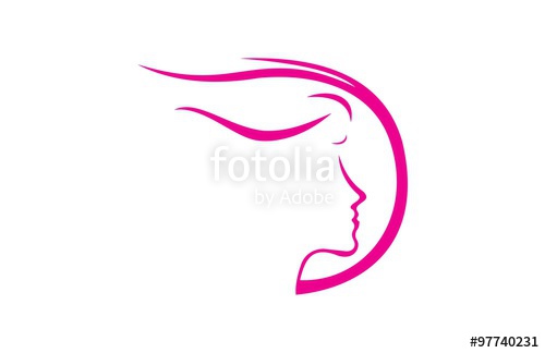 Beautiful Woman Face Vector Logo Stock Image And Royalty Free 500x324 Beautiful Woman Face Vector Logo Stock Image And Royalty Free