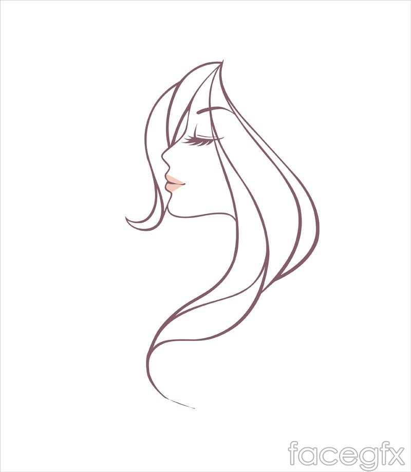Fine Line Woman Head Vector Free Vectors In How To Draw 800x918 Fine Line Woman Head Vector Free Vectors In How To Draw