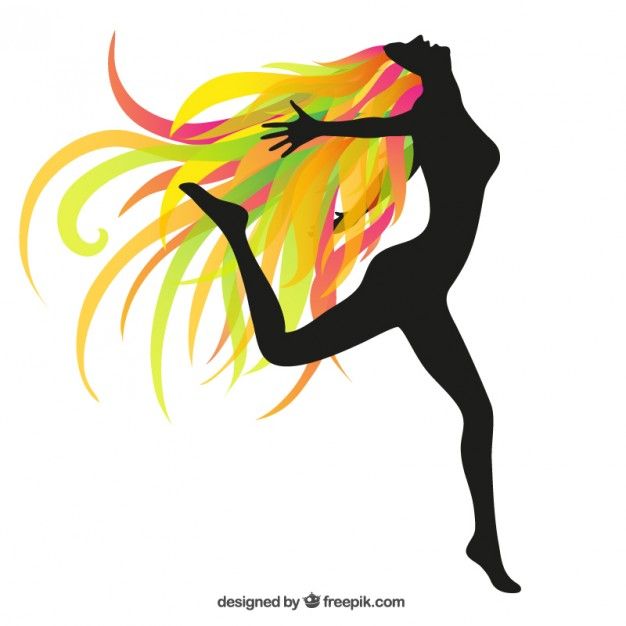 Silhouette Of A Happy Woman With Colorful Hair Vector Free 626x626 Silhouette Of A Happy Woman With Colorful Hair Vector Free