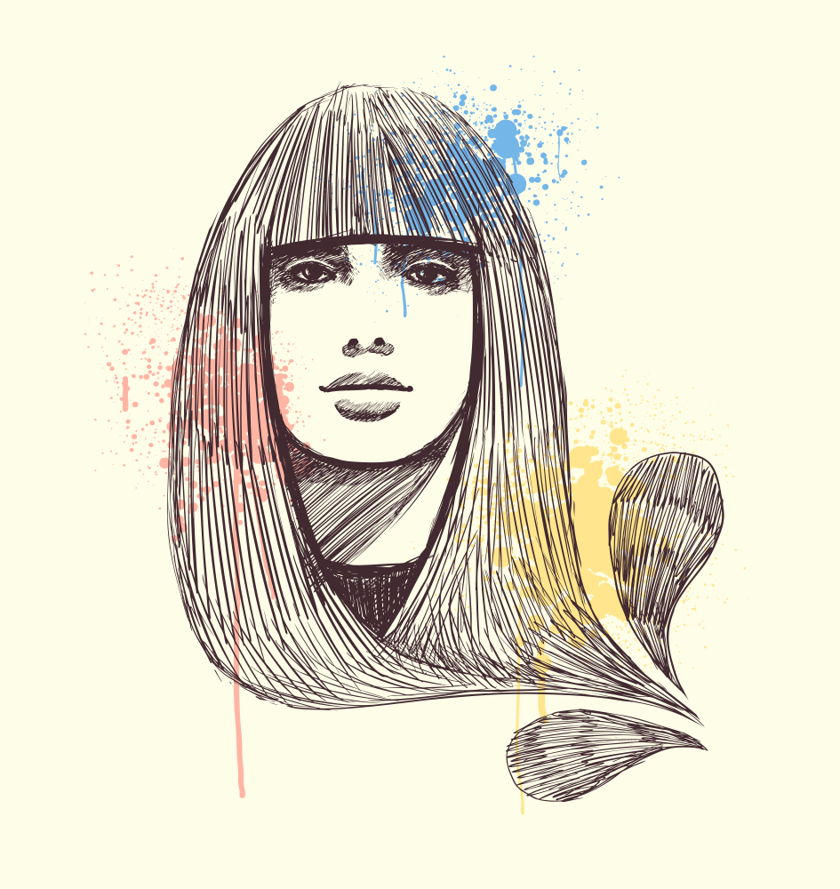 Woman Face Vector Illustration Free Vector Cdr Download Yarn 945x1000 Woman Face Vector Illustration Free Vector Cdr Download Yarn