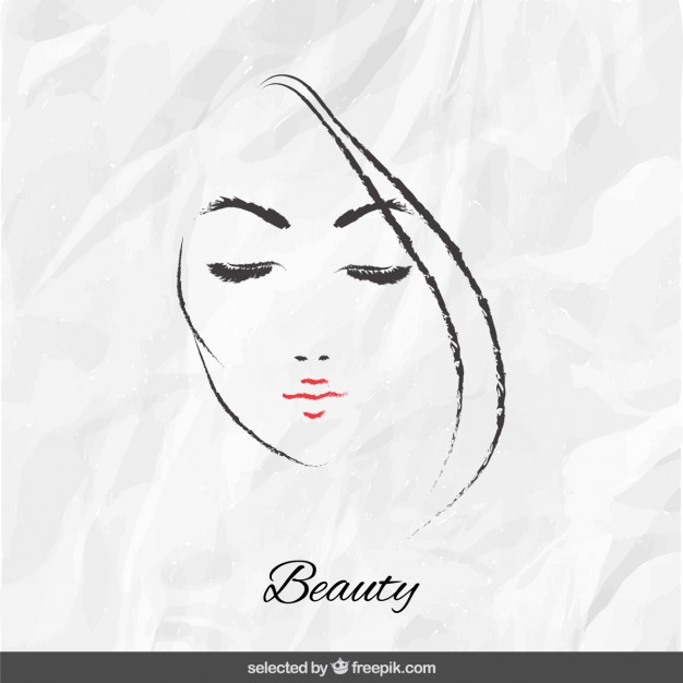 Woman Face On Crumpled Paper Vector Free Download 626x626 Woman Face On Crumpled Paper Vector Free Download