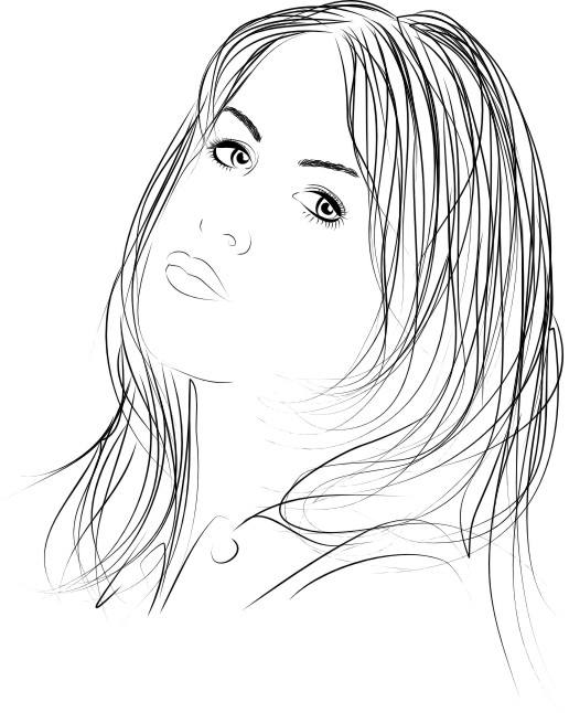 Women Face Vector Free Vector Cdr Download 516x646 Women Face Vector Free Vector Cdr Download