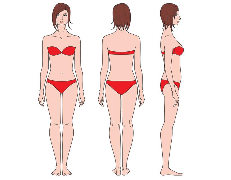 794x618 Female Figure Vector Sketch Fashion Croquis Woman Etsy