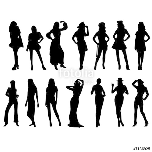 500x500 Woman Figure Vector Stock Image And Royalty Free Vector