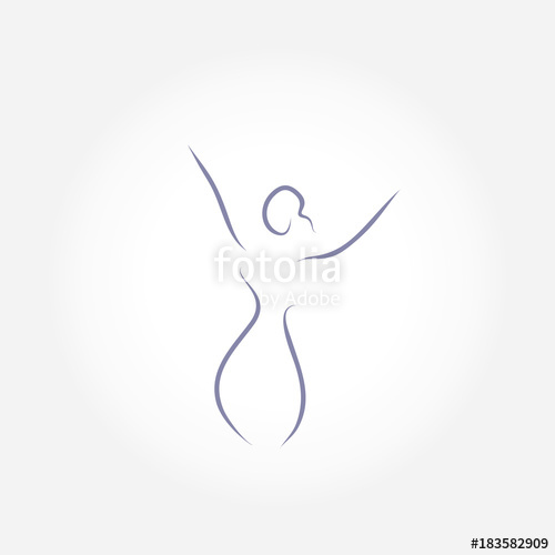 500x500 Woman Shape Icon Vector Stock Image And Royalty Free Vector