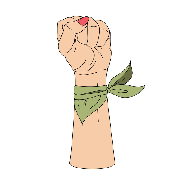 626x626 Woman Power Fist And Protest Vector Vector Free Download