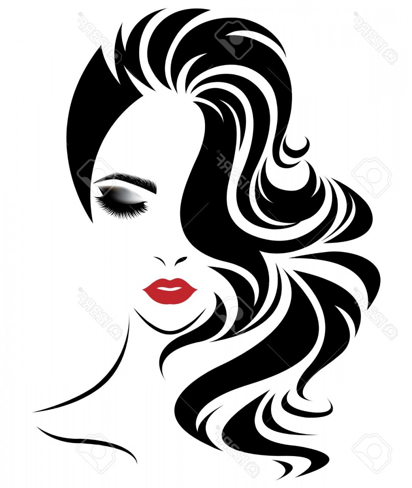 Woman Hair Vector at Vectorified.com | Collection of Woman Hair Vector