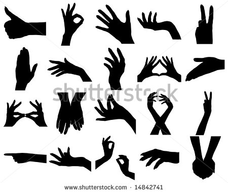 450x380 Girl Hand Silhouette