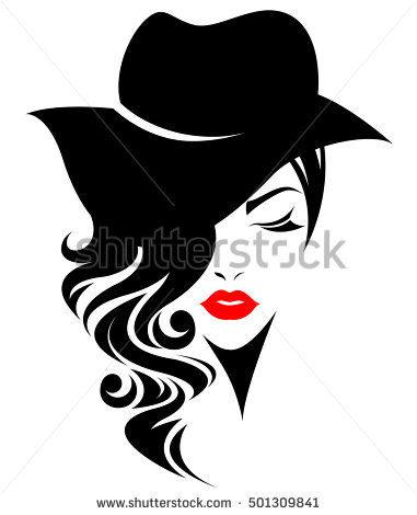 381x470 Silhouette Woman With Hat