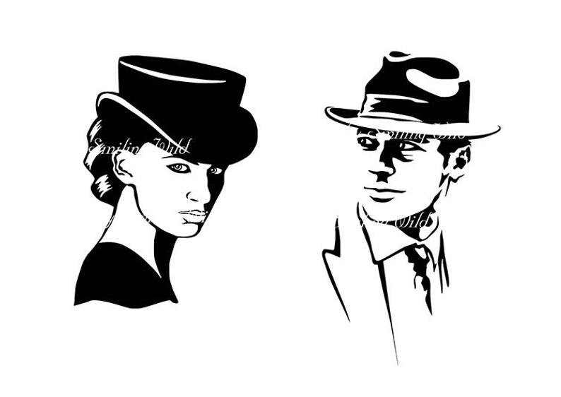 794x562 Top Hat Art Clipart Woman Hat Vector Graphic Art Man's Etsy
