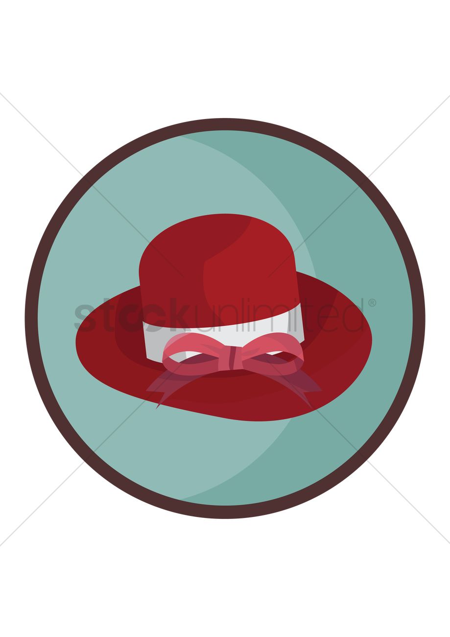 919x1300 Woman Hat Vector Image