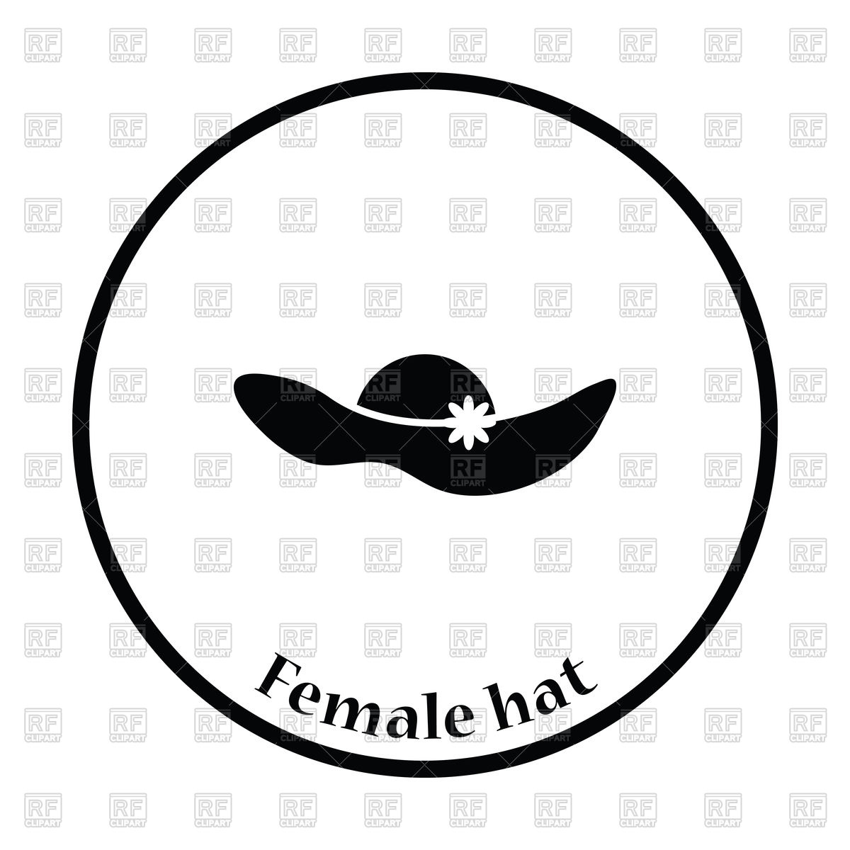 1200x1200 Elegant Woman Hat Icon Vector Image Of Signs, Symbols, Maps