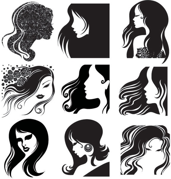 575x600 Female Head Silhouette Vector Free Vector In Encapsulated