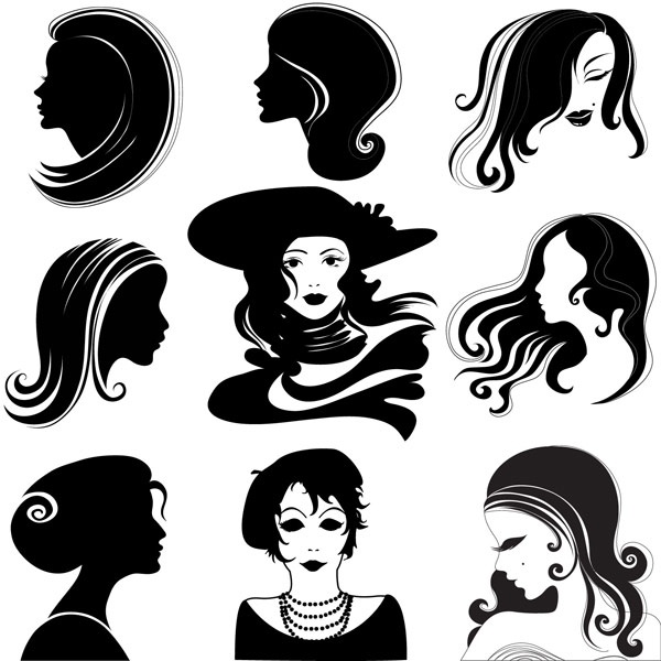 600x600 Female Head Vector Free Vector In Encapsulated Postscript