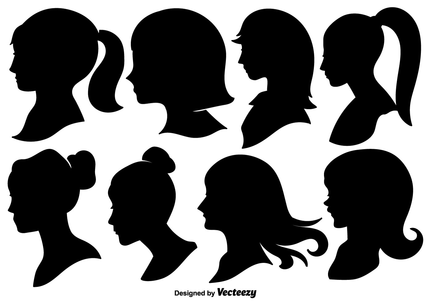 1400x980 Woman Profile Silhouettes