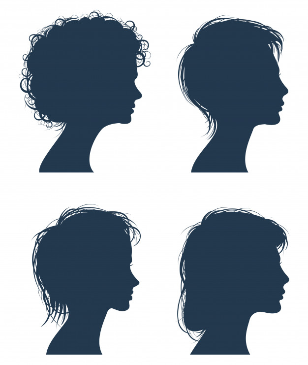 626x741 Woman Head Vector Silhouettes Vector Premium Download