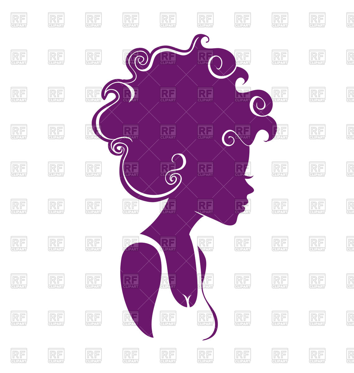 1139x1200 Purple Silhouette Of Woman's Head Vector Image Of People Sonneon