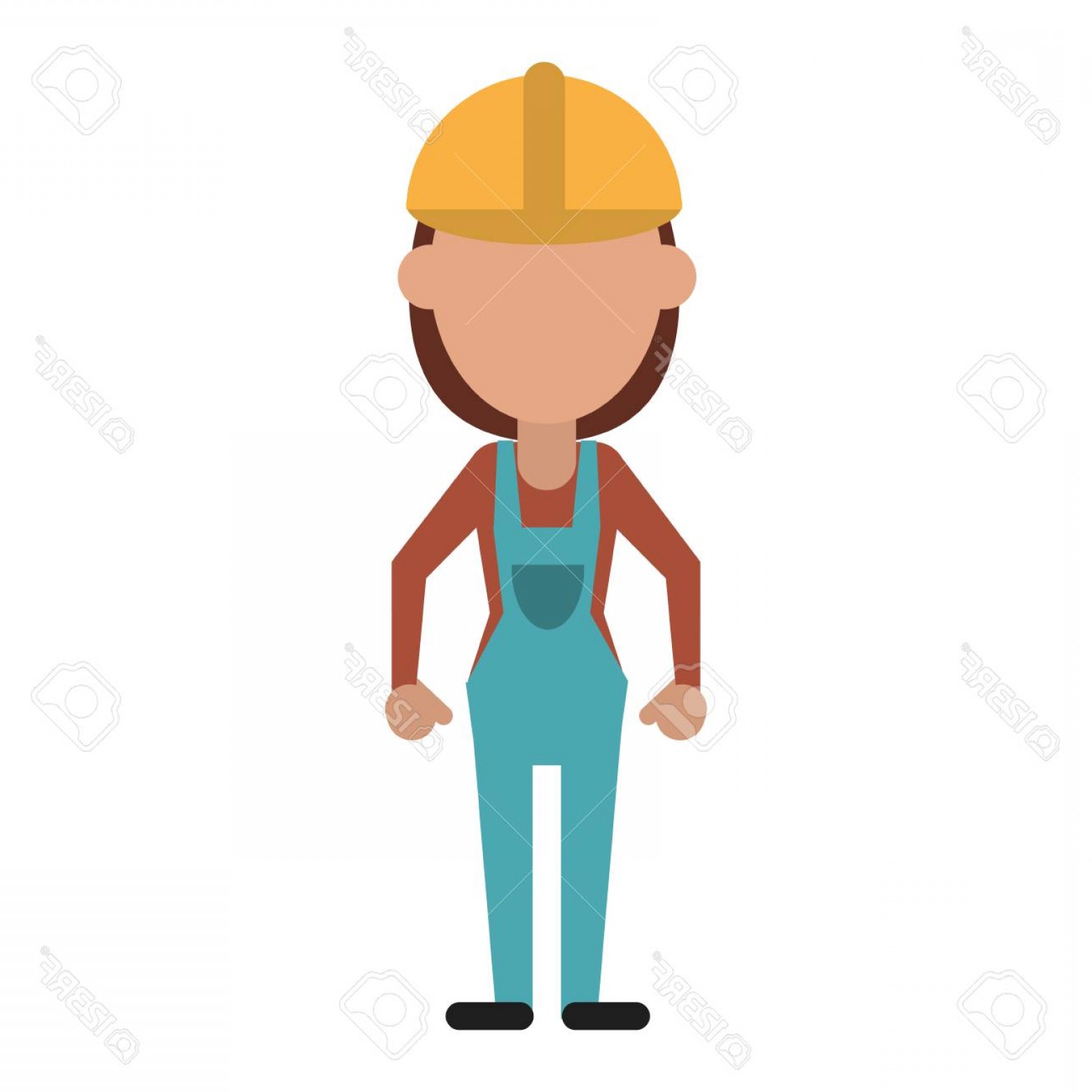1560x1560 Photostock Vector Woman Construction Worker Icon Vector