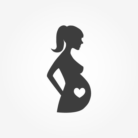 450x450 Pregnant Woman Sign Icon Vector Women Pregnancy Symbol Royalty
