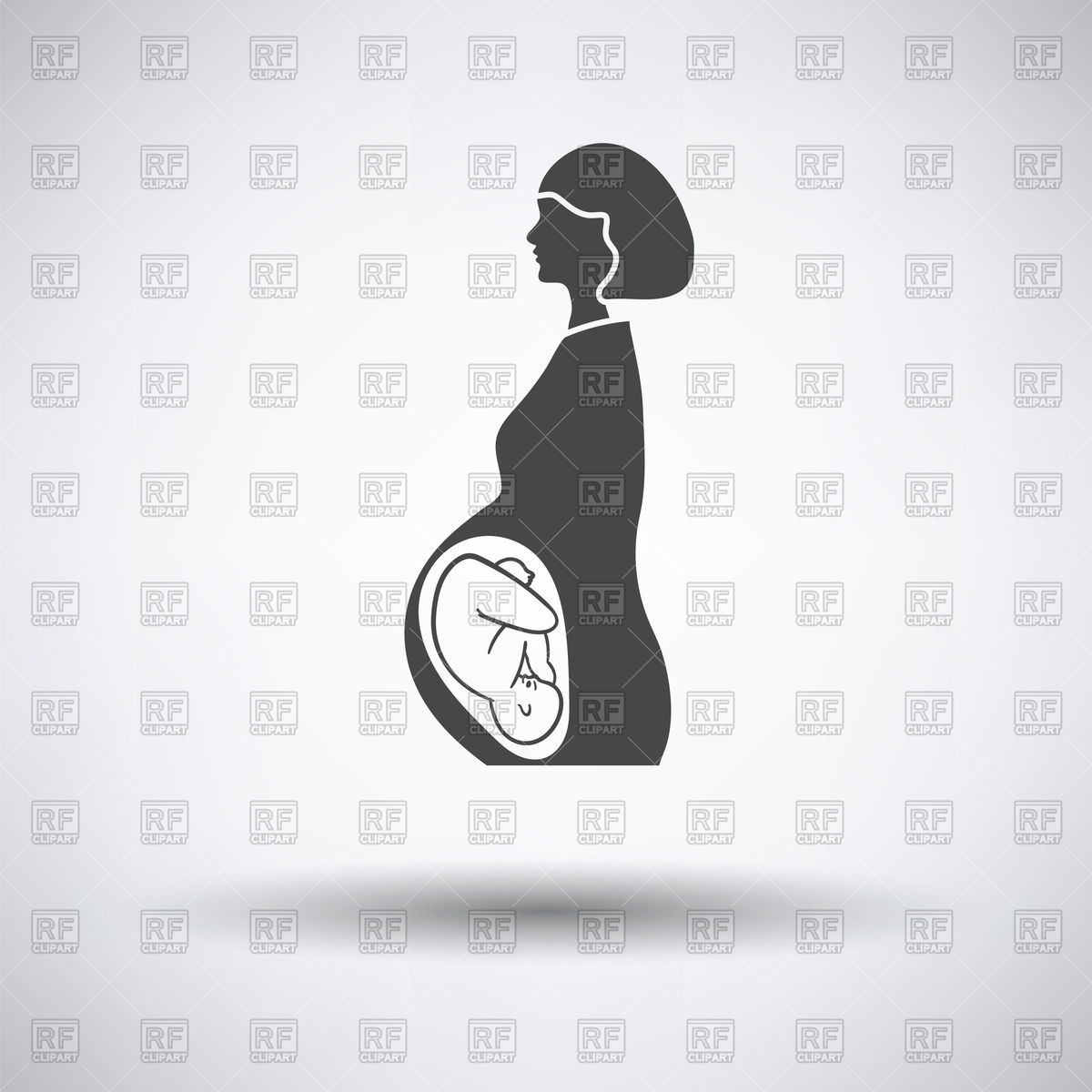 1200x1200 Pregnant Woman With Baby Icon Vector Image Of Healthcare, Medical