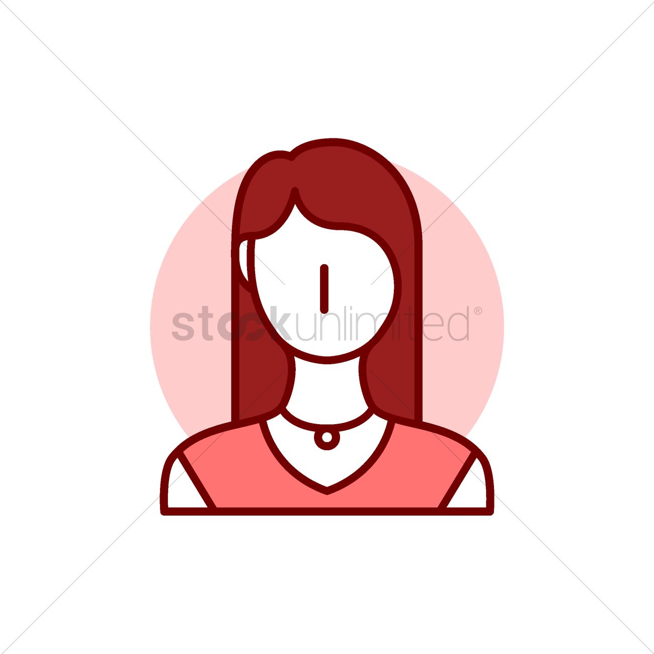 1300x1300 Woman Icon Vector Image
