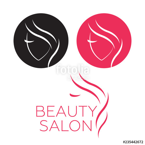 Beautiful Woman Vector Logo Template For Hair Salon Logo Vector 500x500 Beautiful Woman Vector Logo Template For Hair Salon Logo Vector