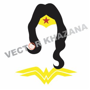 Wonder Woman Face Logo Vector 301x301 Wonder Woman Face Logo Vector