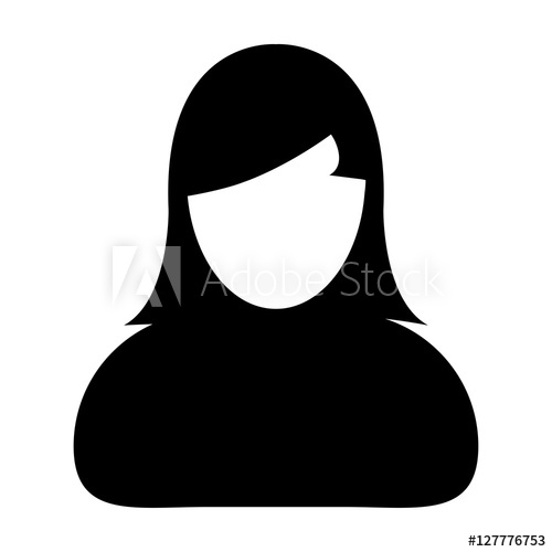 500x500 Human, Woman, Person, Avatar, User Profile Vector Icon