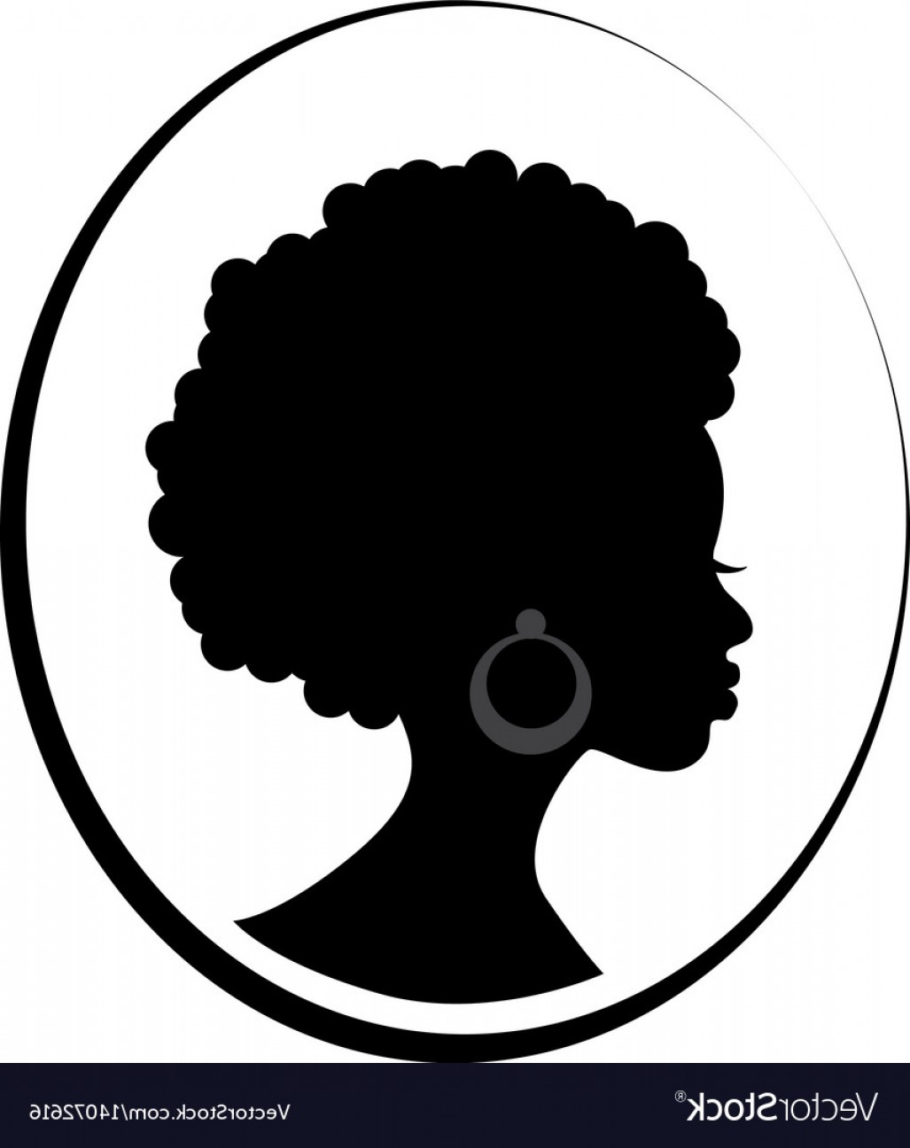 1027x1296 Face Of African Black Woman In Profile Vector Handandbeak